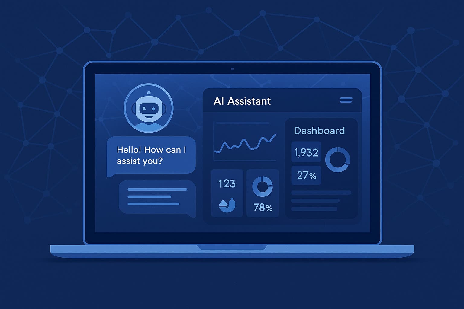 AI chatbot and analytics dashboard